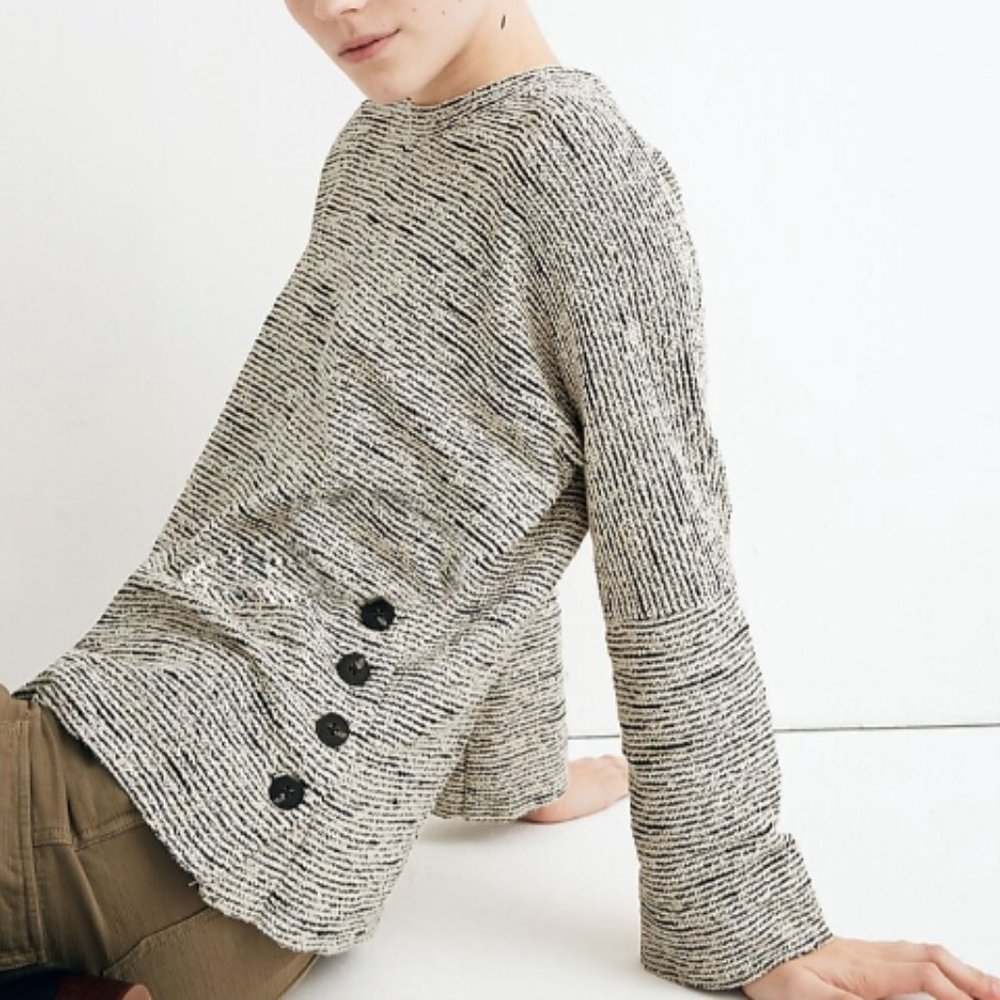 Madewell Texture & Thread Side Button Top - Picture 2 of 3